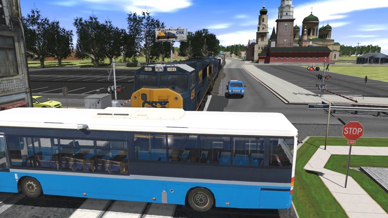 Trainz 2019 Railfanning S02 E07: Bus Gets Hit by CSX Freight Train La Grange, KY