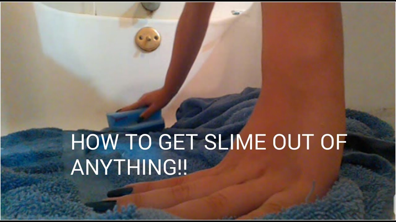 HOW TO GET SLIME OFF ANYTHING!!(Carpet,clothes,hair and more!!)