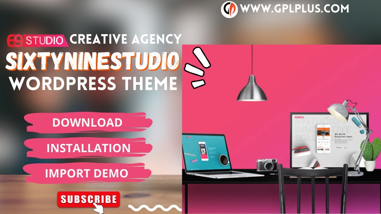 SixtyNineStudio &ndash; Creative Agency WordPress Theme Download, Installation and Import Demo