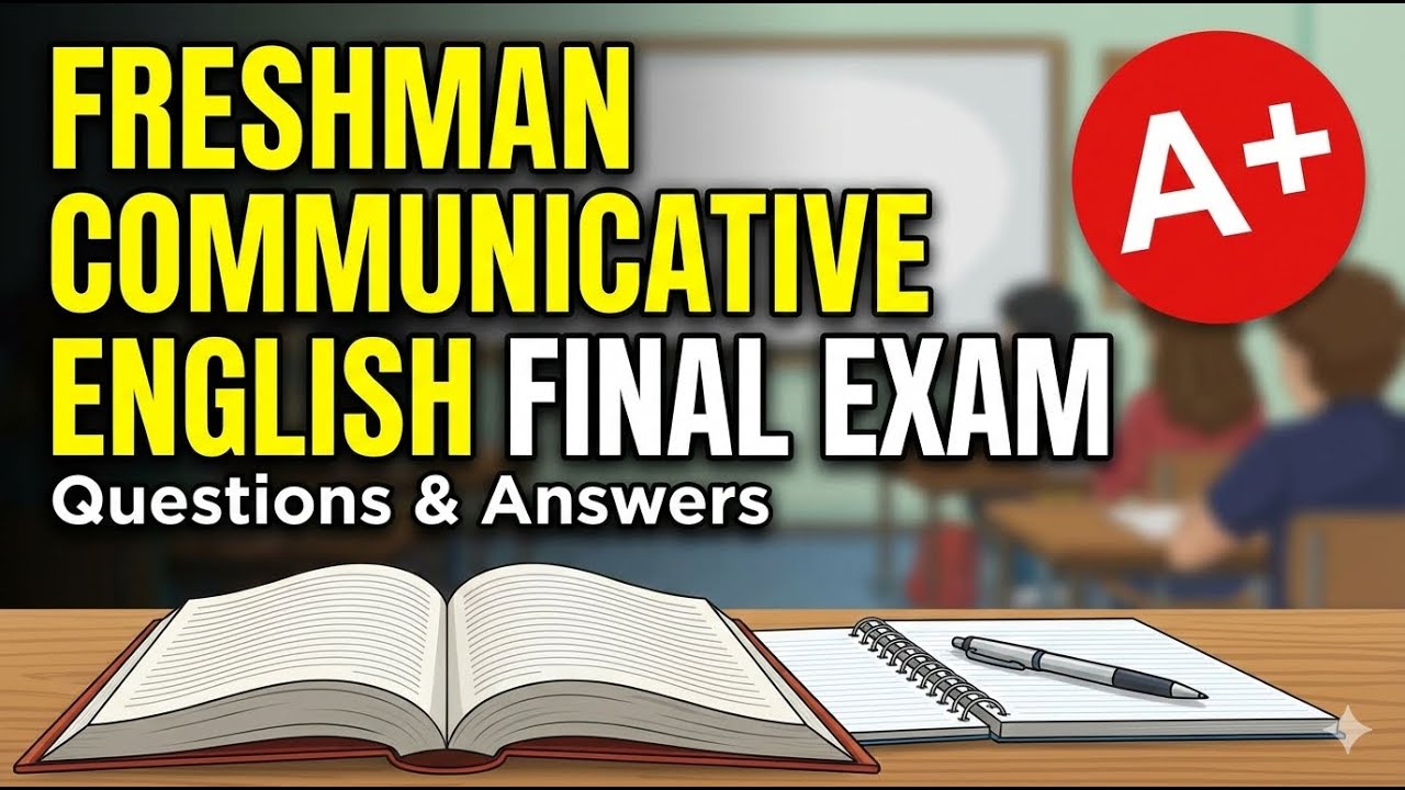 Freshman Communicative English Final Exam #freshmancourse #english #remedialfocus #education