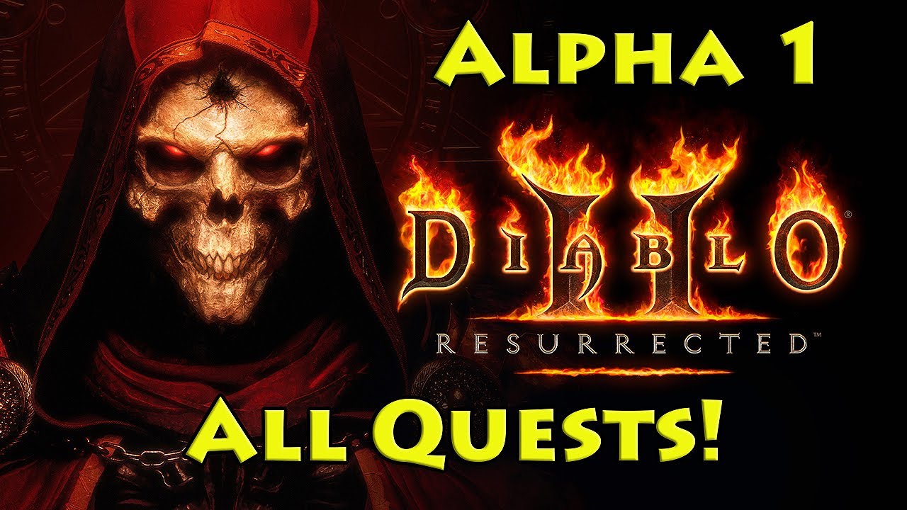 Diablo 2 Resurrected ALPHA! All Quests & Bosses with Comparisons!