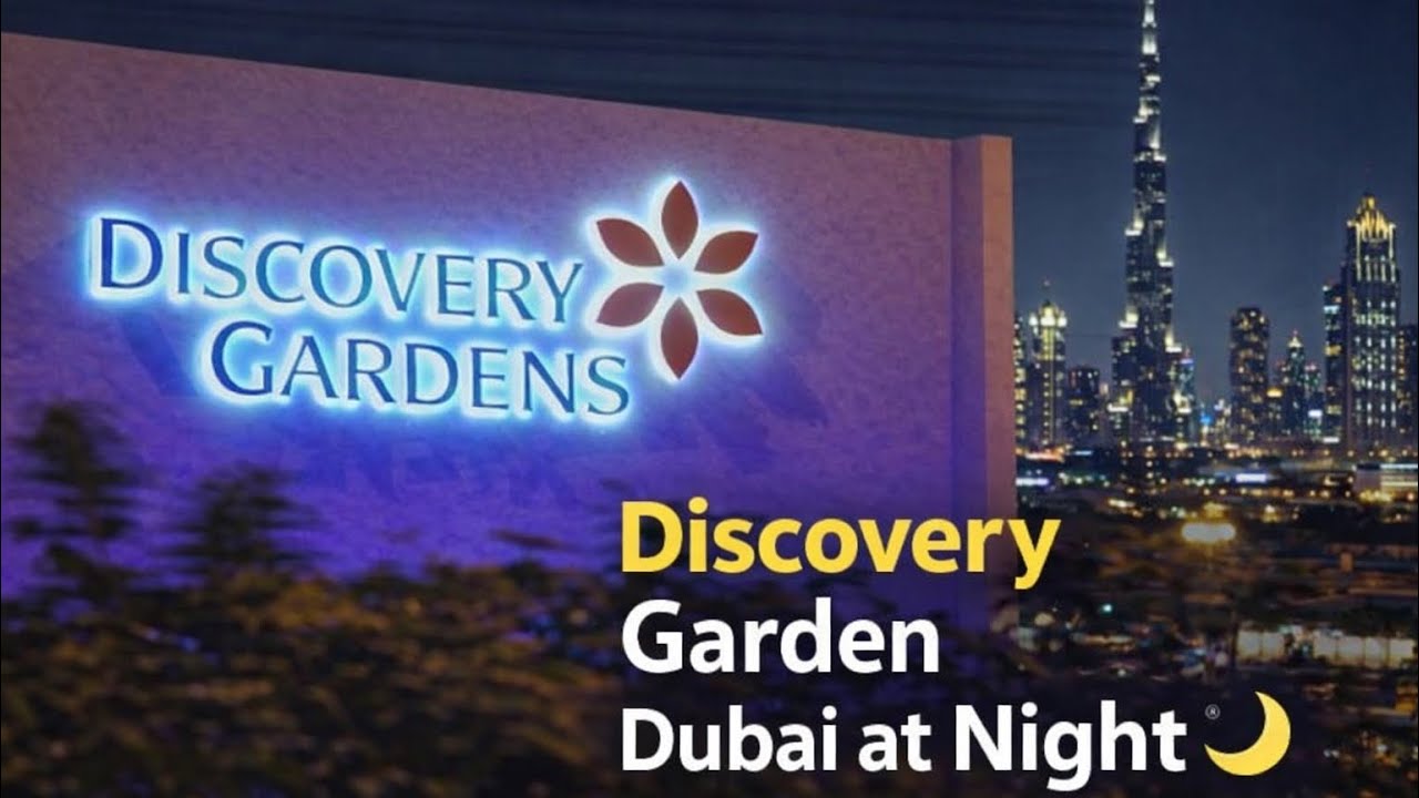 Discovery Gardens Dubai at Night 🌙