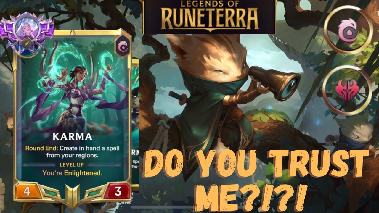 Karma Jank OTK Deck | Do you Trust Me?!? | Legends of Runeterra| Elite4in1| Master| Jank OTK Deck