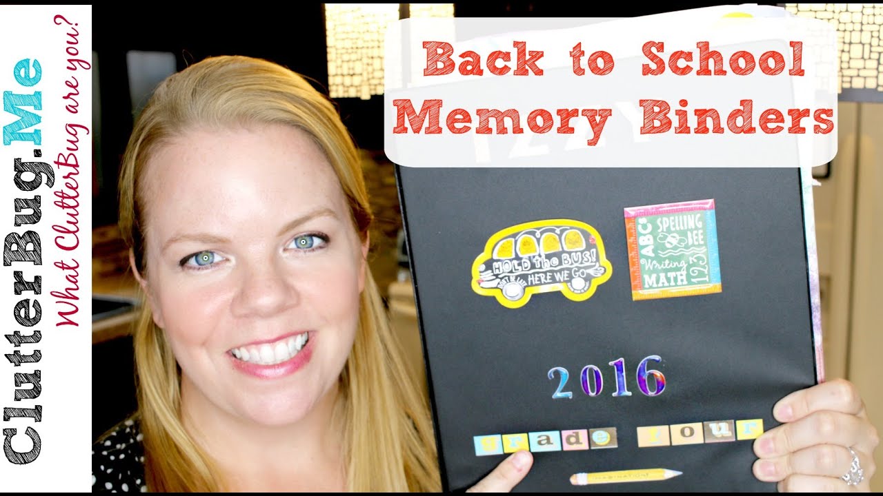 Back to School Memory Binders