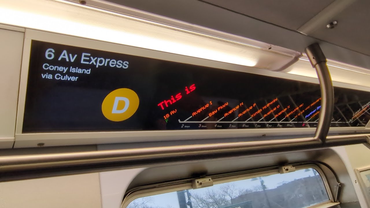 NYC Subway: R179 F Train Ride to Coney Island via Culver Exp from Smith 9 St to Church Av (Weekend)
