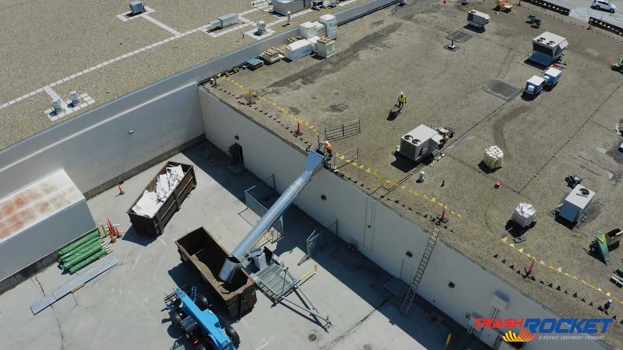 Trash Rocket TR-3900 onsite for a BUR Tear-off