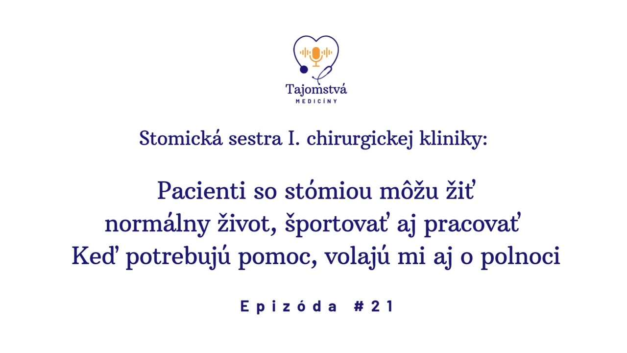 (21) Stomická sestra: Pacienti so stómiou môžu žiť normálny život, športovať aj pracovať
