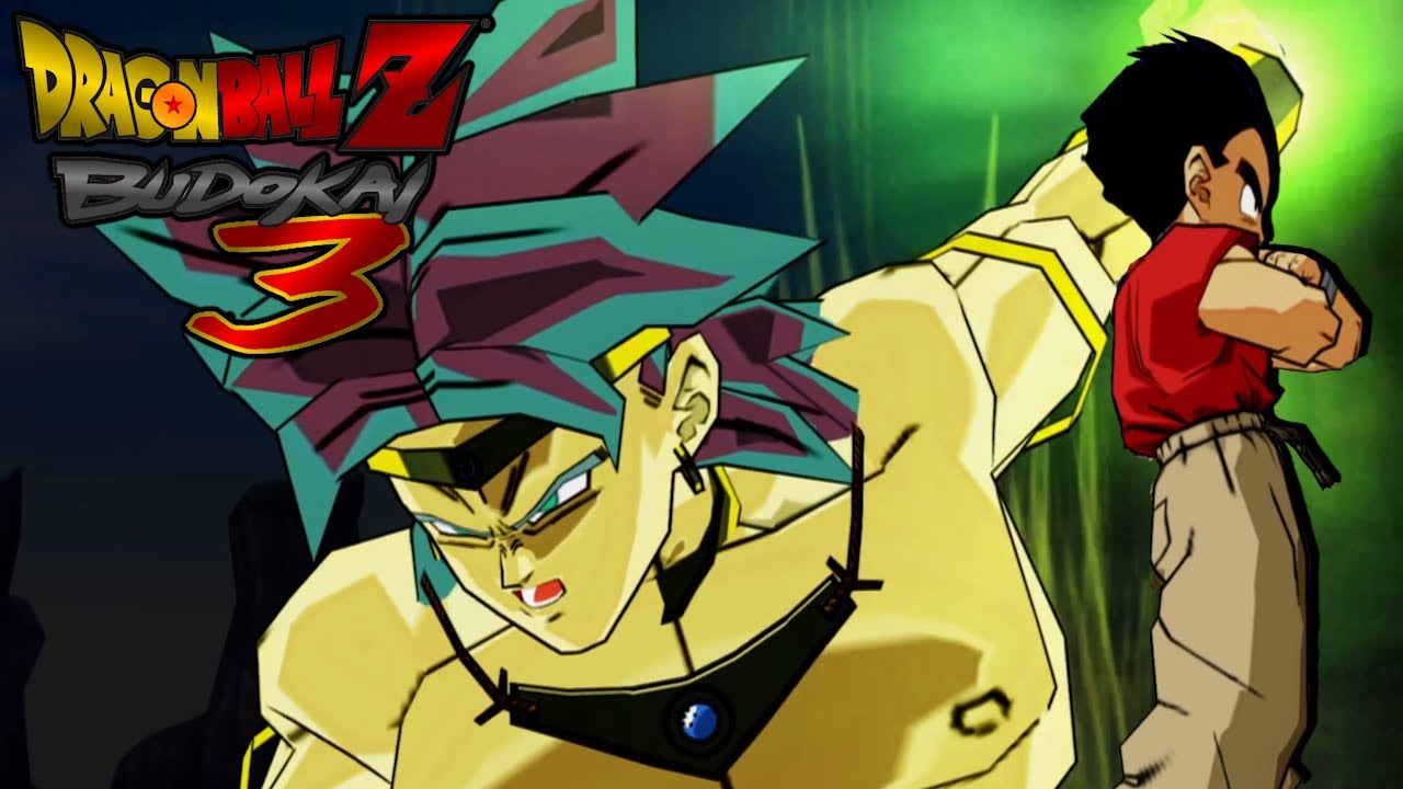 Dragon Ball Z Budokai 3 Krillin (Majin Buu Saga) vs Broly (Restrained Super Saiyan)