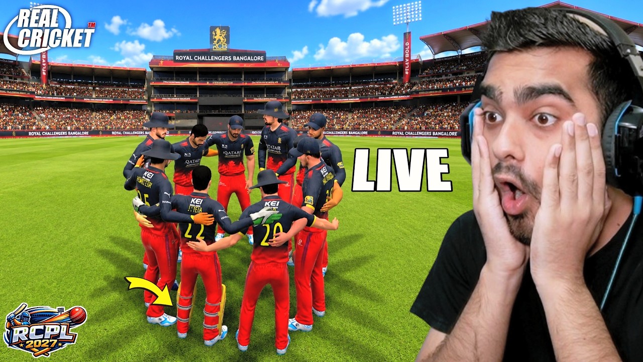 RCPL Auction 2027 With RCB Real Cricket (Hardcore) LIVE