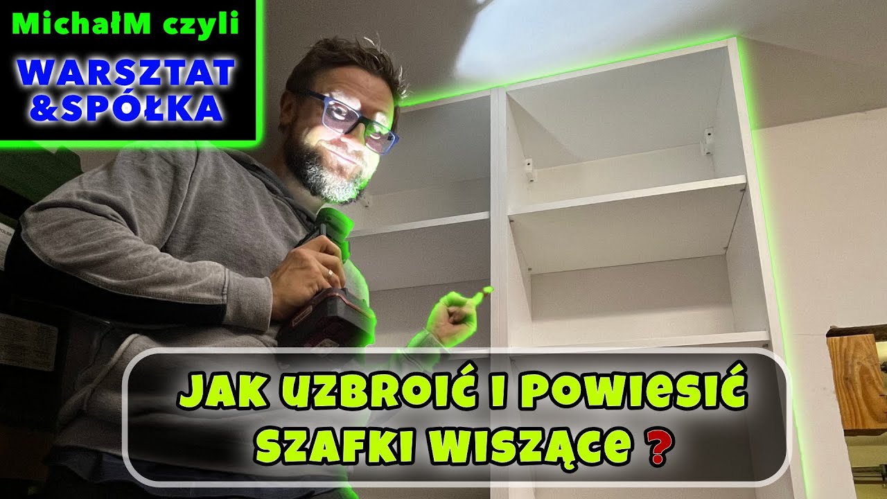 Jak uzbroić i powiesić szafki wiszące | Docinanie HDF | Montaż zawieszek | wieszanie szafek