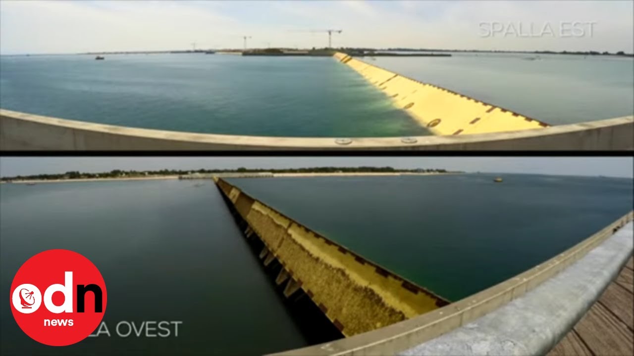 Amazing Timelapse of 5.5 Billion Euro Barrier that Should Save Venice