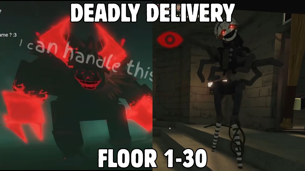 Roblox Deadly Delivery - Full Walkthrough (Floor 1-30 + Guest 666)