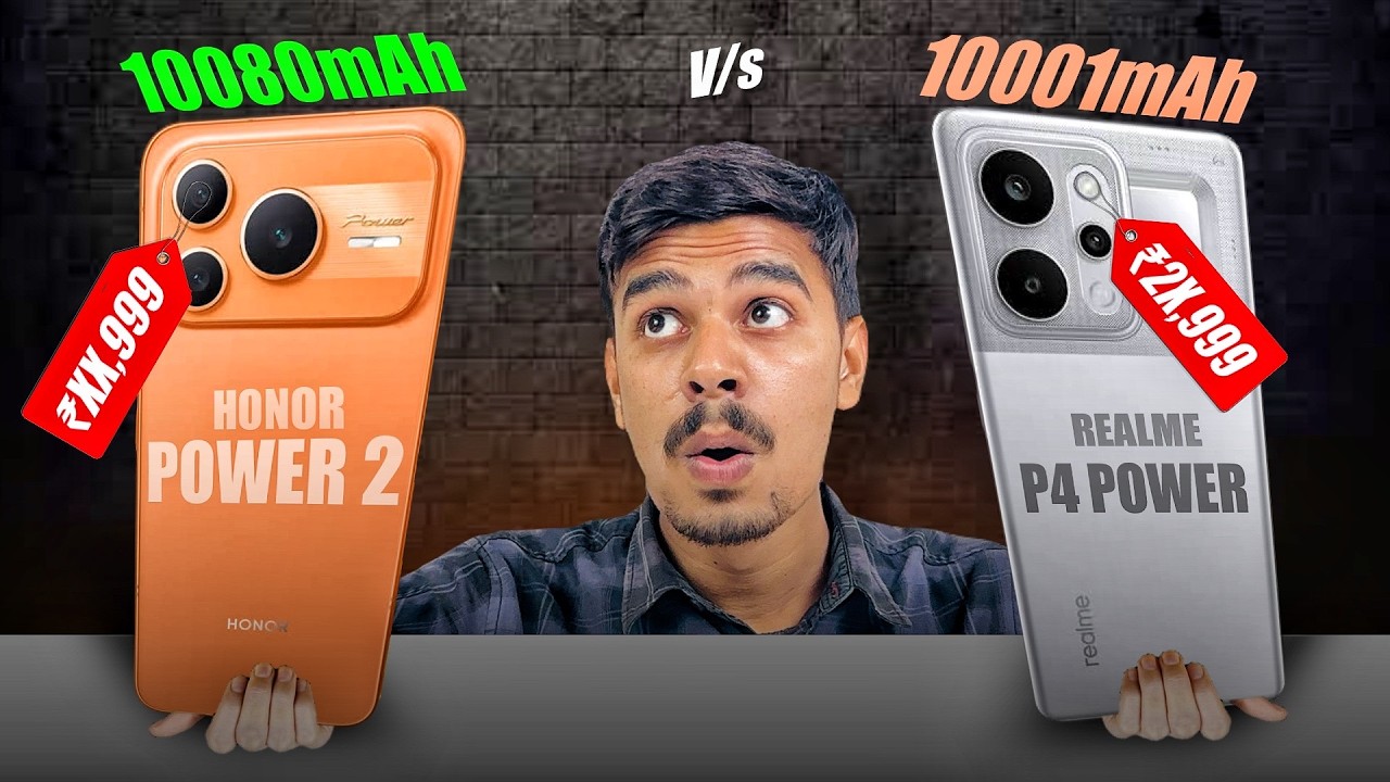 Realme P4 Power vs Honor Power 2 Full Specs Comparison 🔥 10000mAh Battery King Kaun?