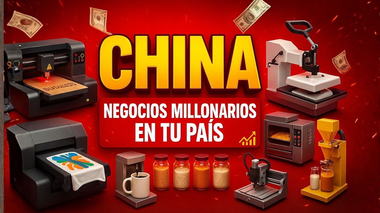 20 NEGOCIOS con MÁQUINAS CHINAS que NADIE APROVECHA (trabaja desde tu casa)