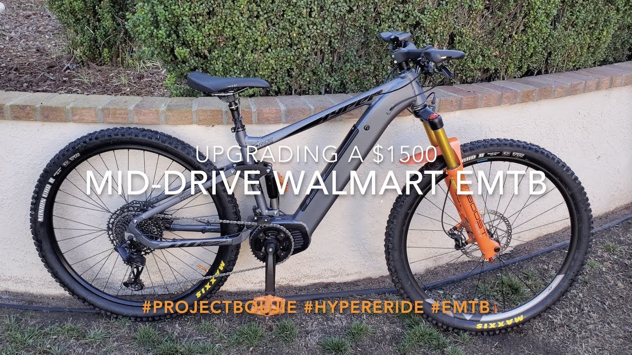 Upgrading a Walmart Electric Bike with $1k in Parts #ProjectBoujie #HyperEride #eMTB
