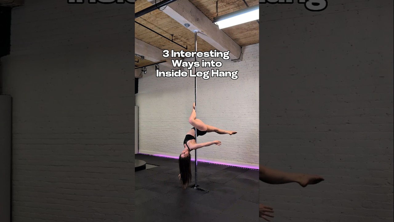 How to transition into the pole move Inside Leg Hang// pole dance tutorial #poledance #polesport