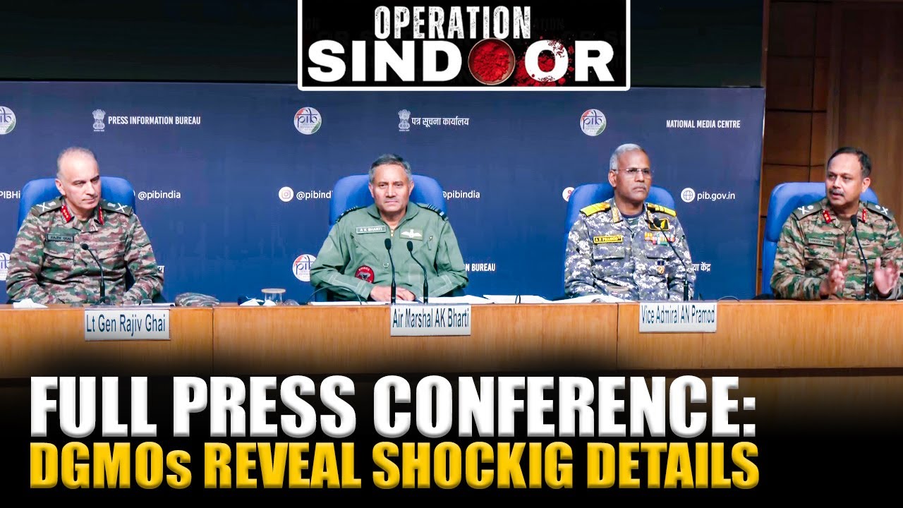 Full Press Conference: DGMOs of Tri-Services reveal shocking details on Op Sindoor | India-Pakistan