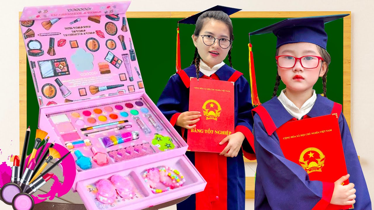 Cam Cam review hộp đồ trang điểm mới , đi chụp ảnh kỷ yếu, tốt nghiệp mầm non