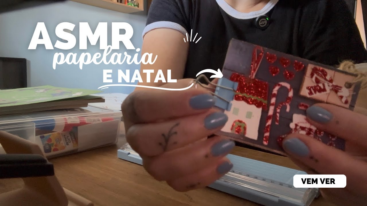🎄ASMR Papelaria & Natal 💚