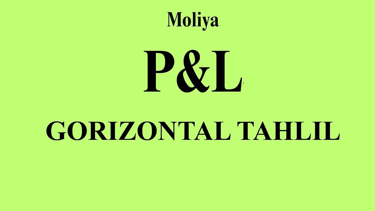 Gorizontal tahlil