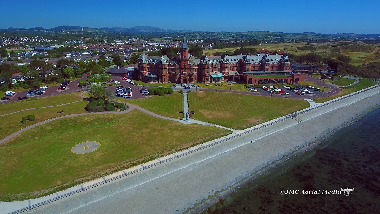 Newcastle Co Down Northern Ireland in 4K Drone Aerial View