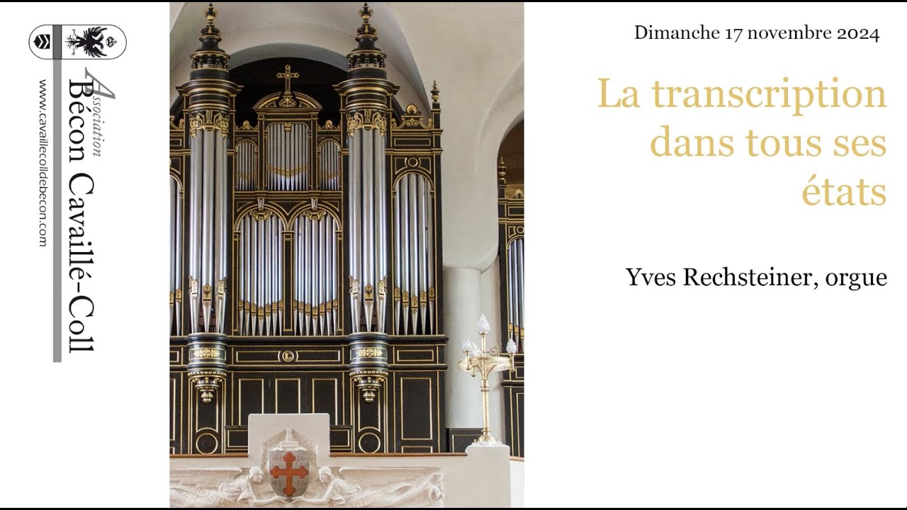 Franz SCHUBERT: La Jeune fille et la Mort, Yves Rechsteiner, orgue