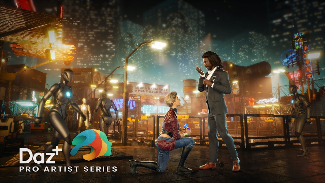 Cyberpunk Proposal with Daz Studio and Unreal Engine - Daz+ Pro Artist Series