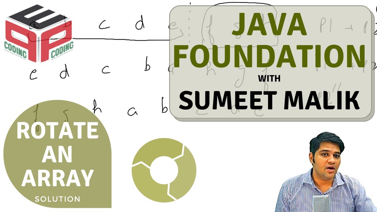 Rotate an Array - Solution | Functions and Arrays | Data Structures and Algorithms in JAVA