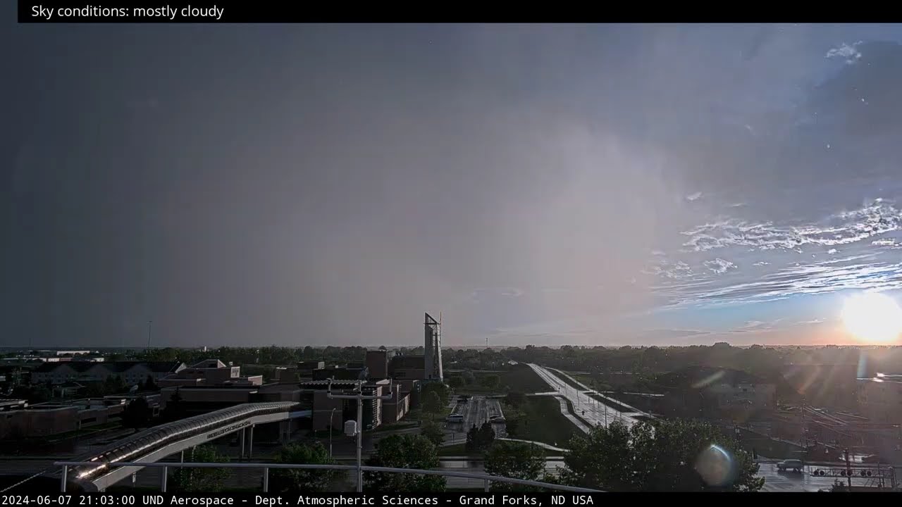 Elevated showers and a sunset - 7 June 2024