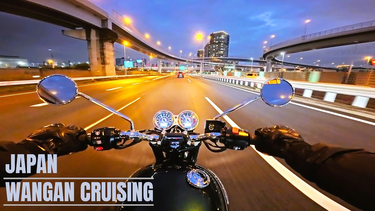 [4K] Wangan Bay Cruising 🌉 | Rainbow Bridge & Tokyo Tower | Triumph Bonneville T100 | POV