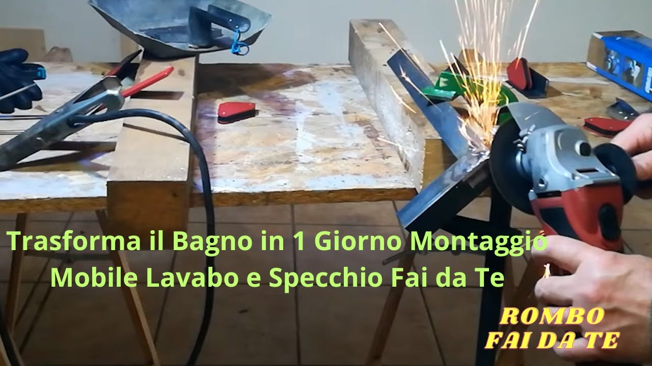 Trasforma il Bagno in 1 Giorno Montaggio Mobile Lavabo e Specchio Fai da Te