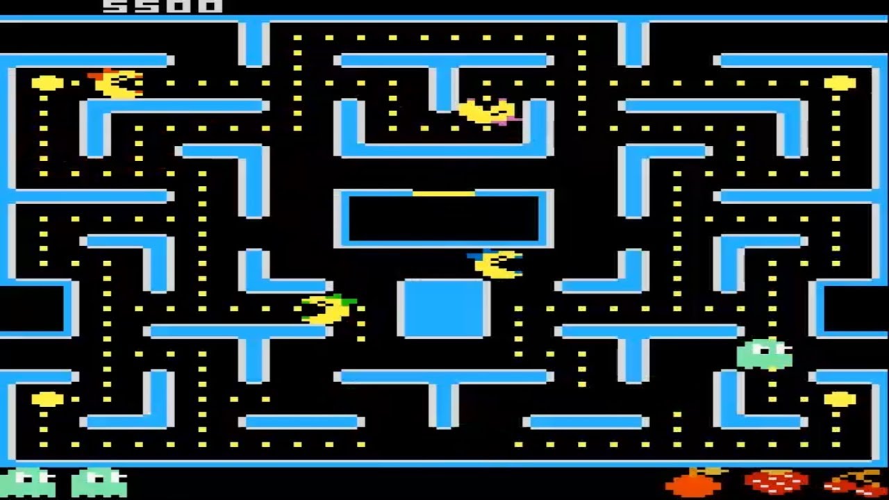 ATARI 7800 Inky MS PACMAN REVERSAL ROLES HACK MS PAC MAN Hack 20150530 HOMEBREW