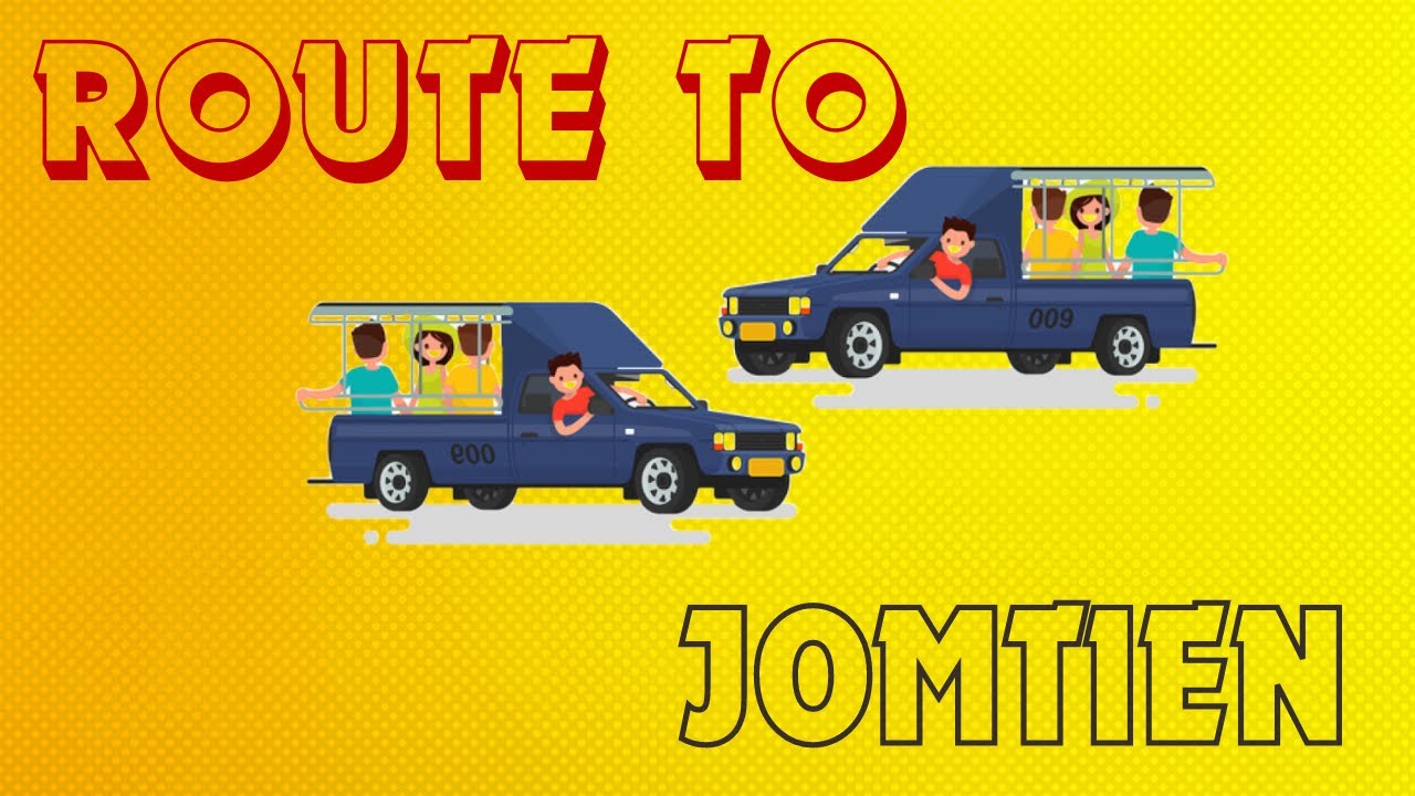 Pattaya Songthaew Bath Bus Route Jomtien