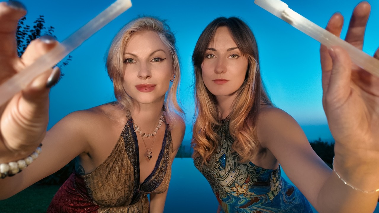 ASMR Reiki Energy Cleansing for Sleep ft @ASMRShortbread  Minimal Talking Hand Movements at Sunset