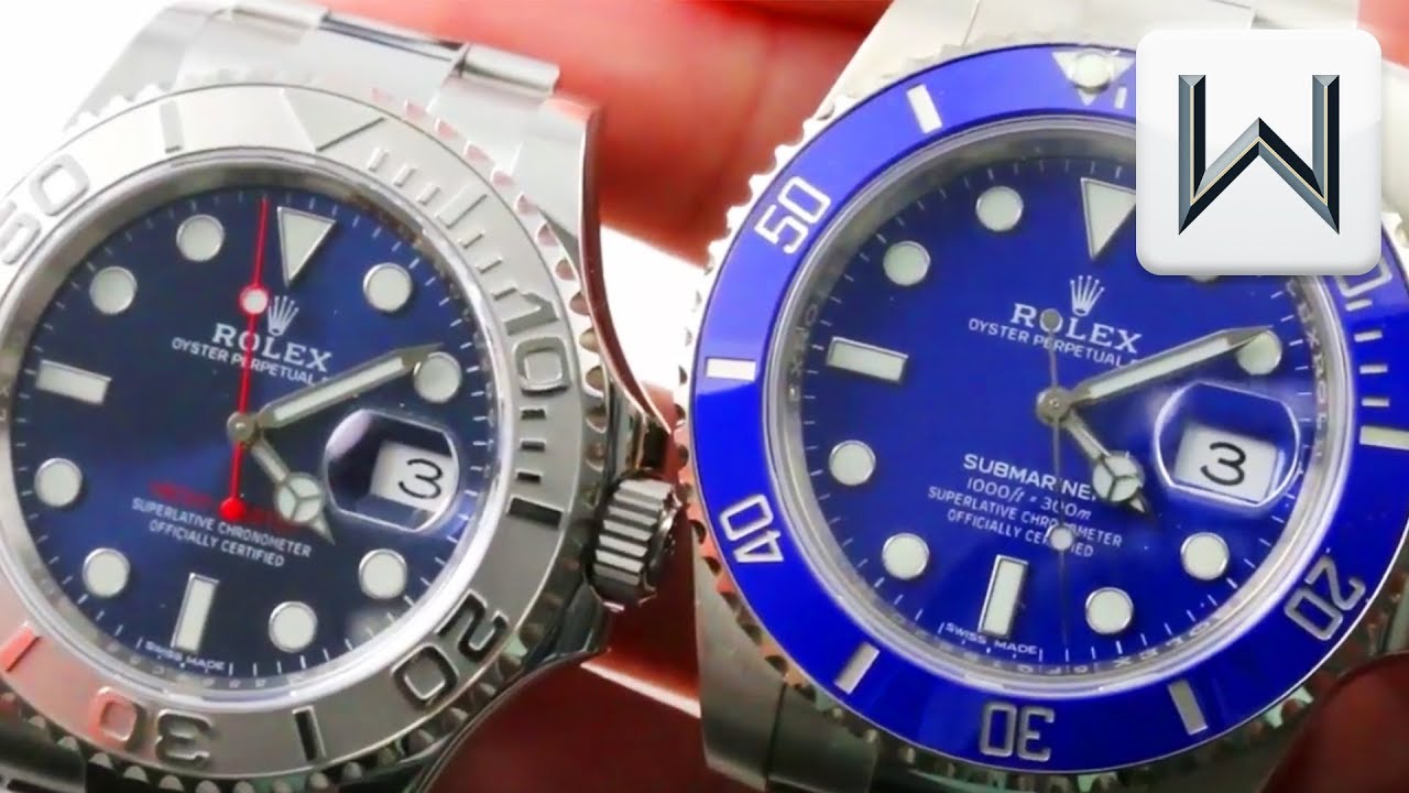 Rolex Submariner vs Rolex Yacht Master 116619LB 