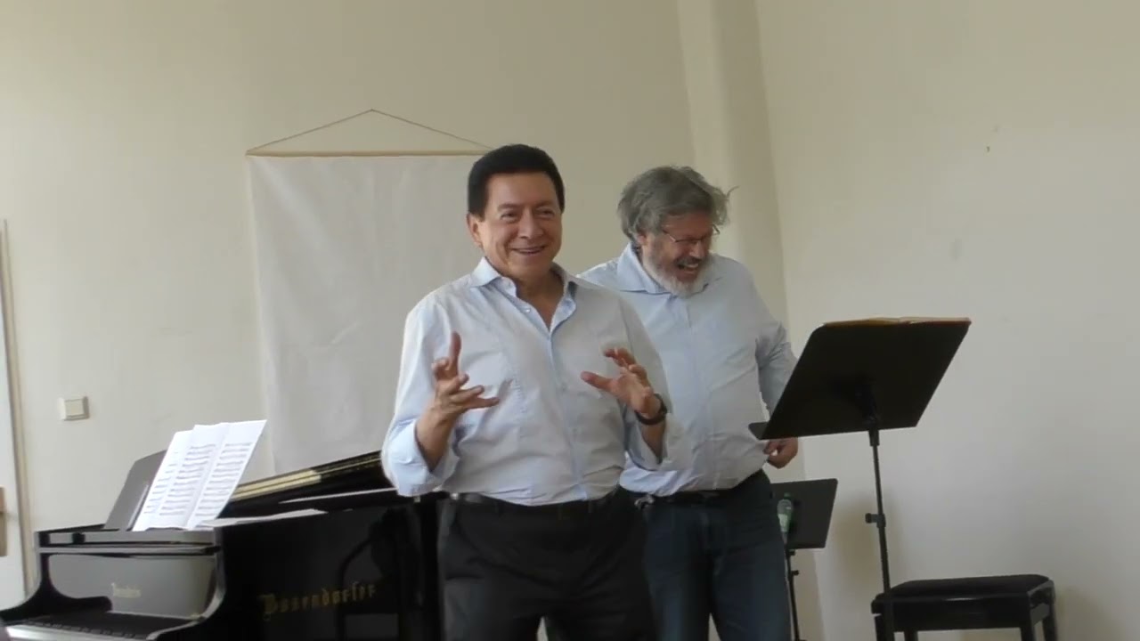 In der Werkstatt des Maestro: Peter Reichl singt 