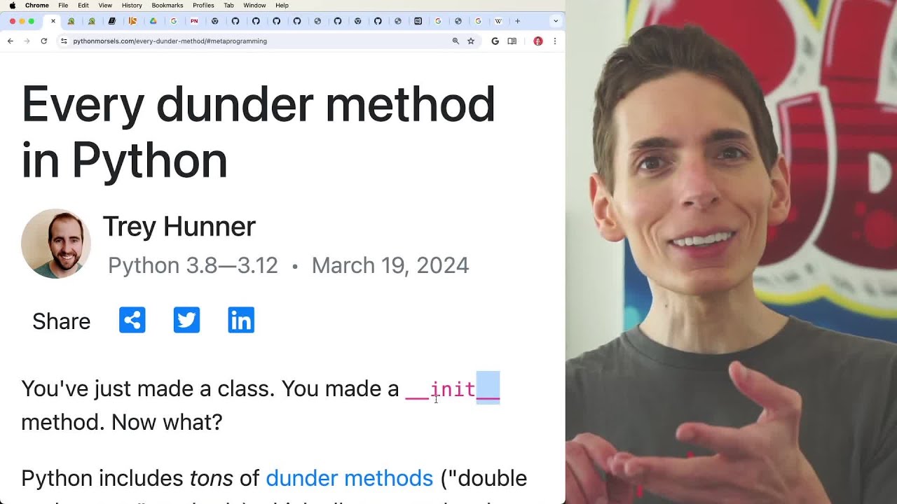 Python Double Underscore Dunder Methods and Operator Overloading