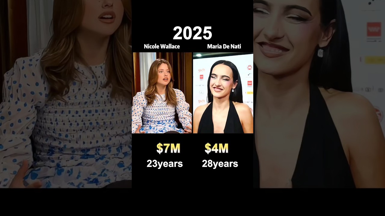 Compare net worth of Nicole Wallace and Maria De Nati#celebrity #celebrities #fyp #usa #fyp