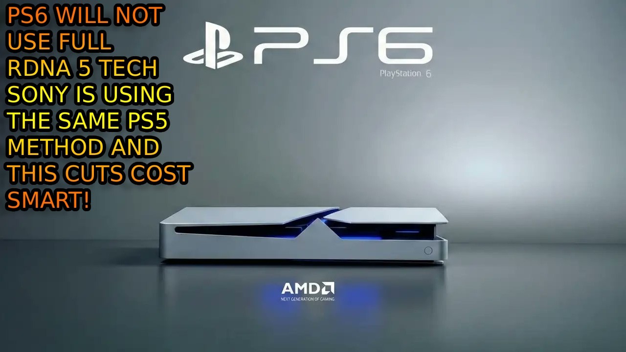 PlayStation 6 Will Not Use FULL RDNA 5! Sony Is Not Chasing Power But Price Balance. SMART.