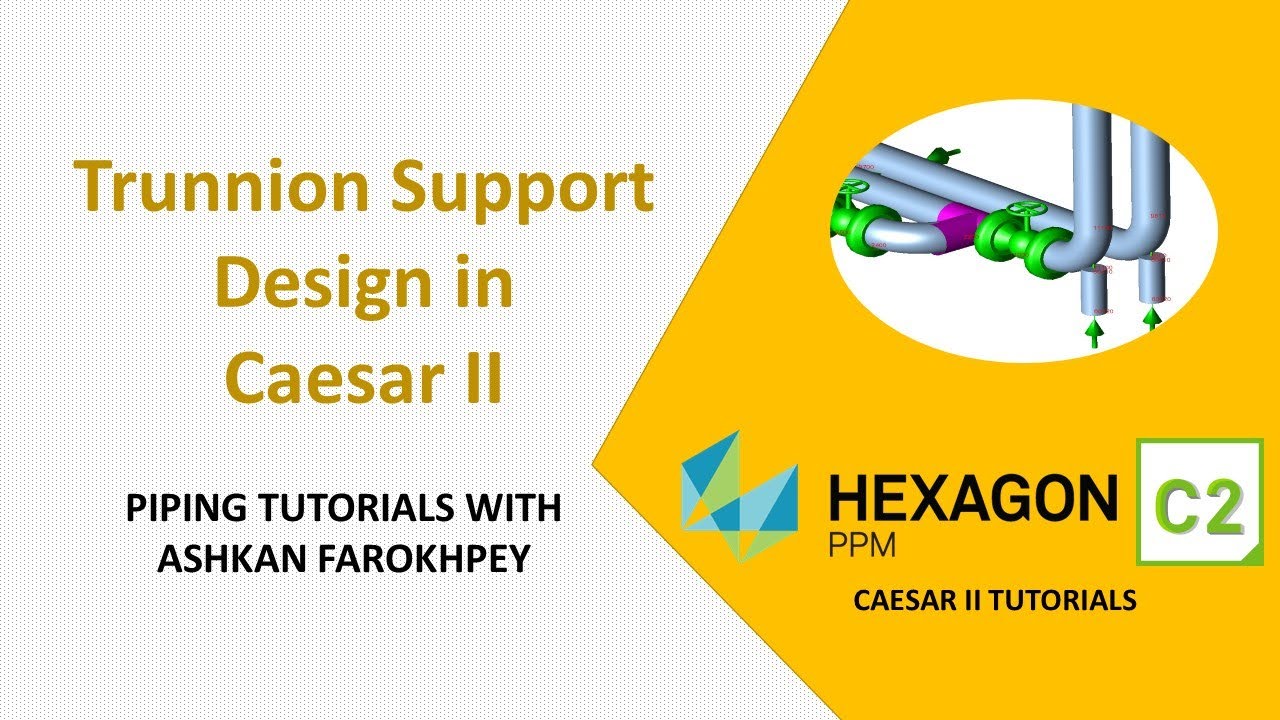 Конструкция опорных цапф в Caesar II