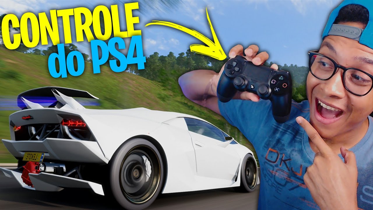 COMO JOGAR FORZA HORIZON 5 COM O CONTROLE DO PS4