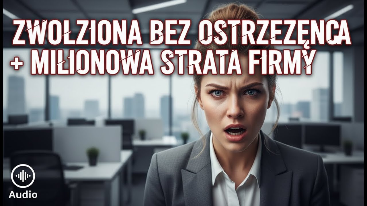 Zwolniona bez ostrzeżenia + Milionowa strata firmy
