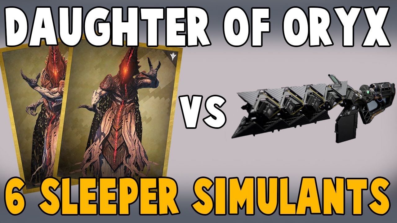 6 Sleeper Simulants vs Daughters of Oryx - Destiny The Taken King