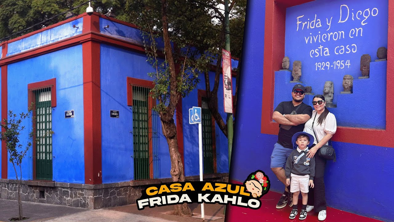 Museo Frida Kahlo - La Casa Azul en Coyoacán, Mexico. Frida Kahlo's Museum!