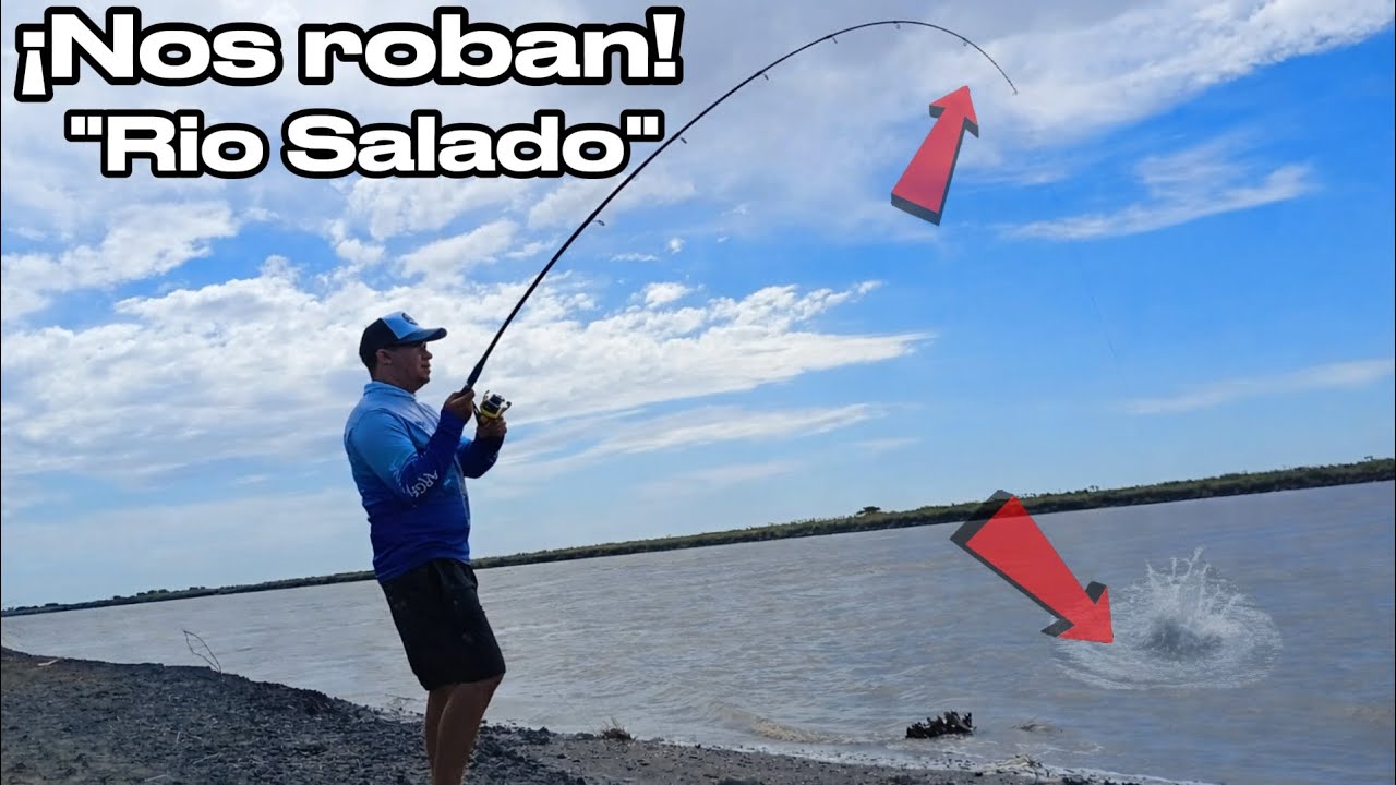 ¡NOS ROBAN LOS PESCADOS! | MUCHO PIQUE en el RIO SALADO| PESCA en 