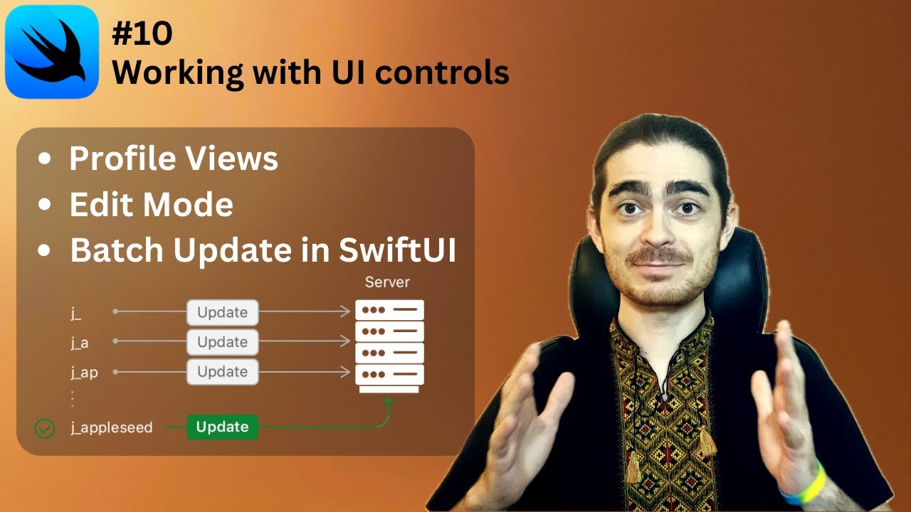 SwiftUI №10 - Відображення та редагування юзер профайла | Секрет оновлення даних пачкою!