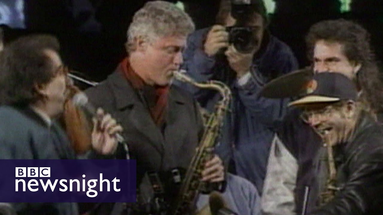 Bill Clinton's 1992 US presidential election campaign - BBC Newsnight archives