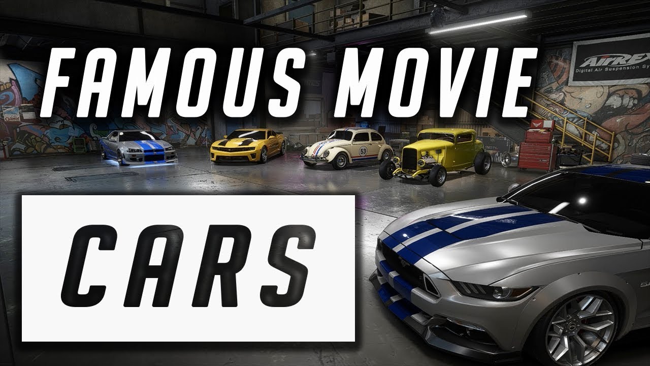 Famous Movie Cars in Need For Speed Payback - 1080pHD