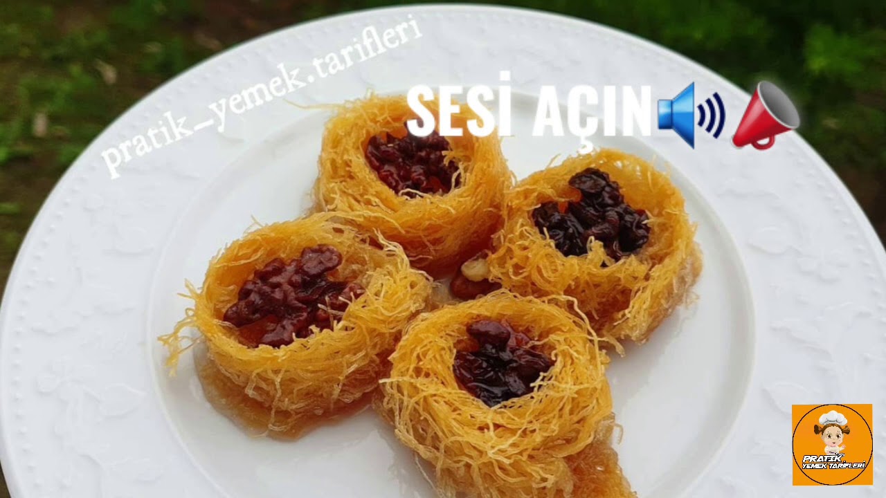💯KADAYIFLI BÜLBÜL YUVASI TARİFİ💯 ŞERBETLİ KADAYIF TATLISI👍