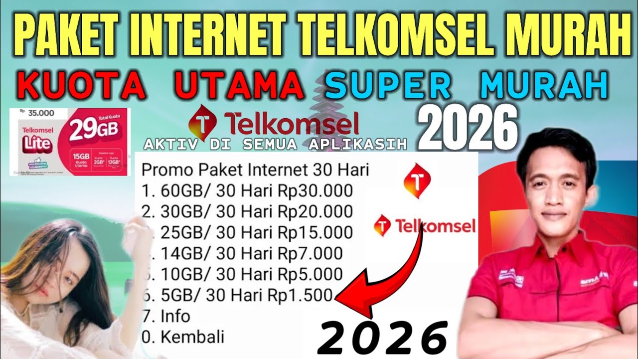PAKET INTERNET MURAH TELKOMSEL 2026 || KODE DIAL TELKOMSEL SUPER MURAH